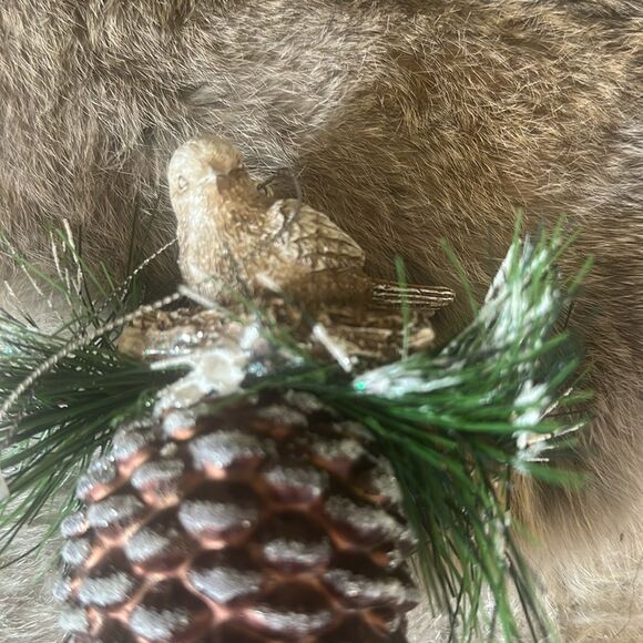 Squirrel, Owl & Pinecone Holiday Ornament Set  of 6 (4400) NWT - Picture 4 of 4